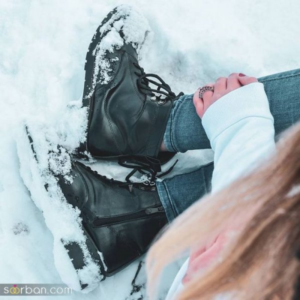  ژست عکاسی تو برف دونفره