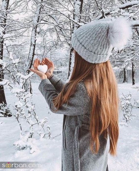  ژست عکاسی تو برف دونفره