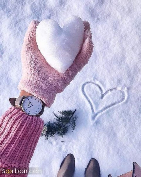  ژست عکاسی تو برف دونفره