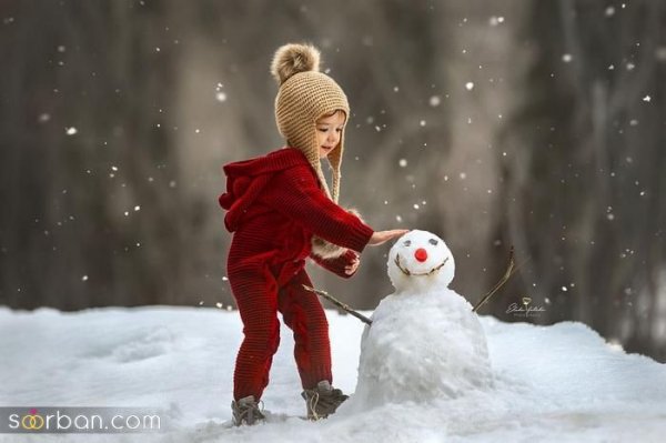  ژست عکاسی تو برف دونفره