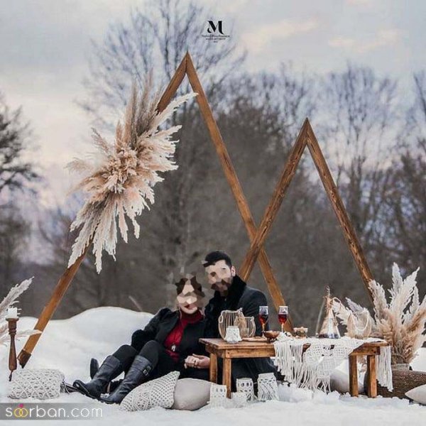  ژست عکاسی تو برف دونفره