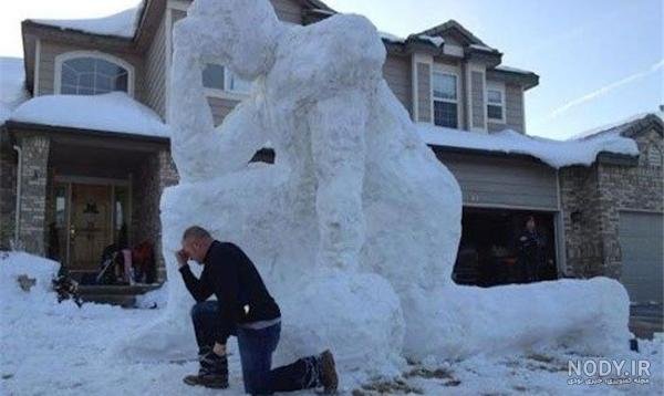  عکس آدم برفی واقعی زیبا