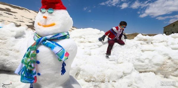  عکس آدم برفی واقعی زیبا