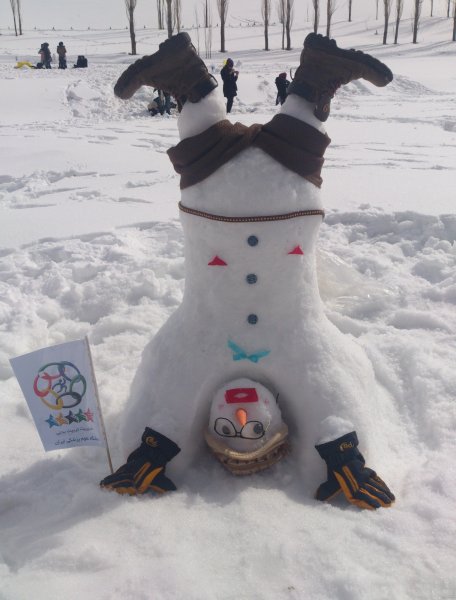 عکس آدم برفی ترسناک واقعی