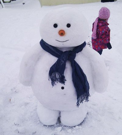 عکس آدم برفی واقعی