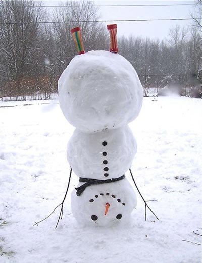 عکس آدم برفی واقعی