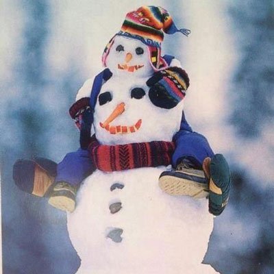 عکس آدم برفی واقعی