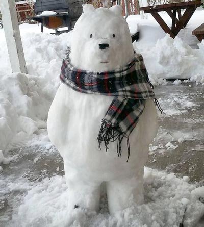 عکس آدم برفی واقعی