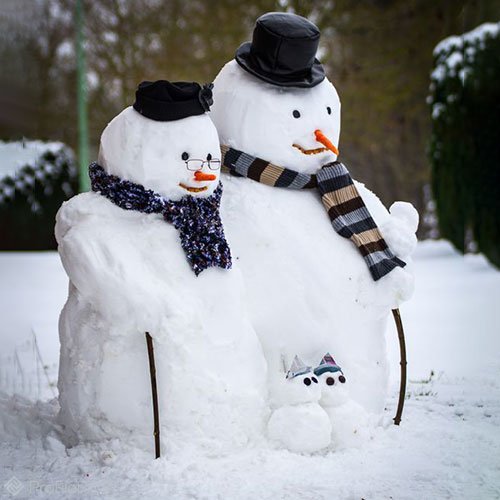 عکس آدم برفی ساده