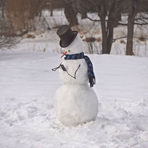 عکس آدم برفی ساده