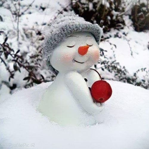 عکس آدم برفی ساده