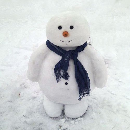 عکس آدم برفی ساده