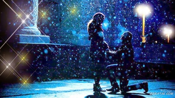  عکس برف در شب