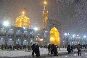  عکس برف در شب