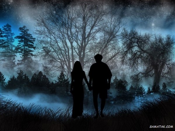  عکس برف در شب