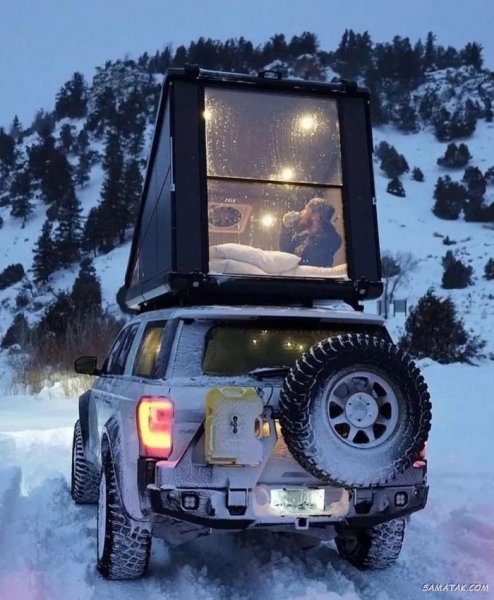  عکس برف در شب