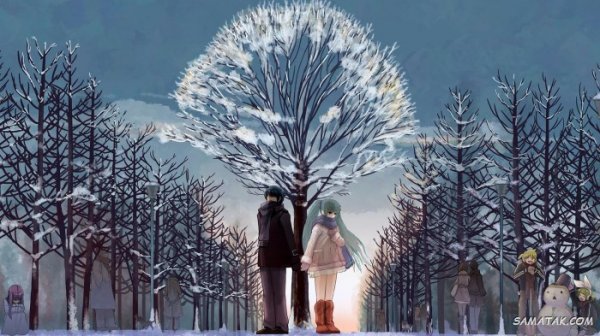  عکس برف در شب