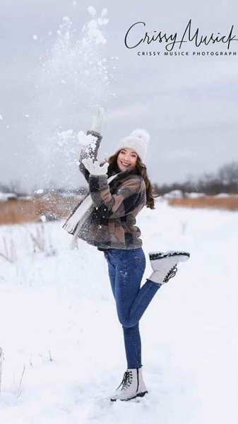  ایده عکس برفی دخترانه