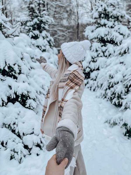  ایده عکس برفی دخترانه