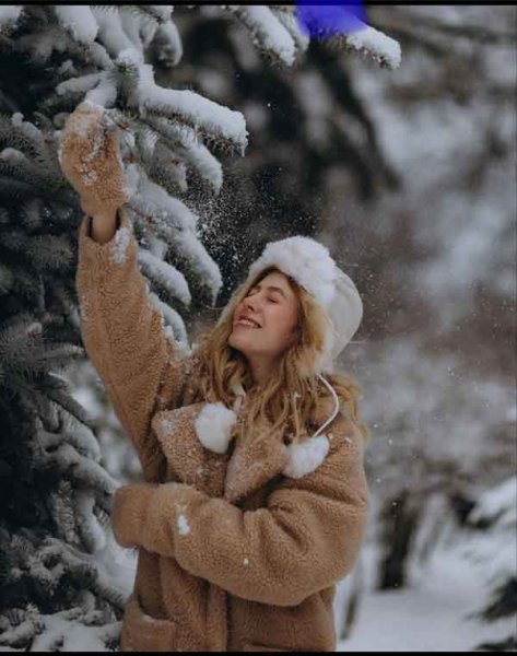 عکس برف دخترانه
