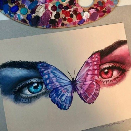  عکس پروانه ی آبی