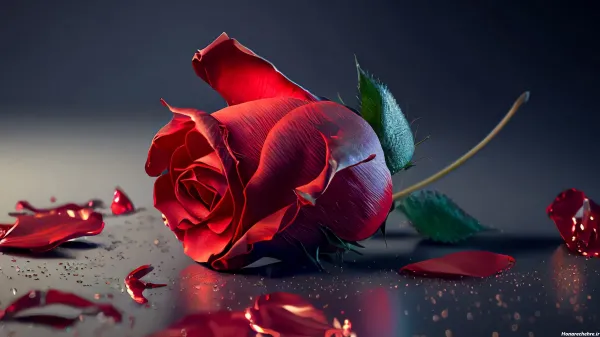  عکس گل رز قرمز عاشقانه برای پروفایل