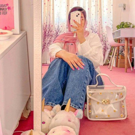  عکس دخترونه صورتی