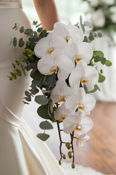  عکس با دسته گل عروس