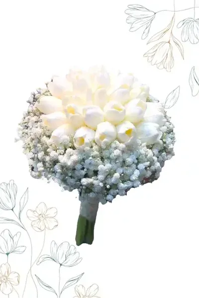  عکس دسته گل عروس ارکیده