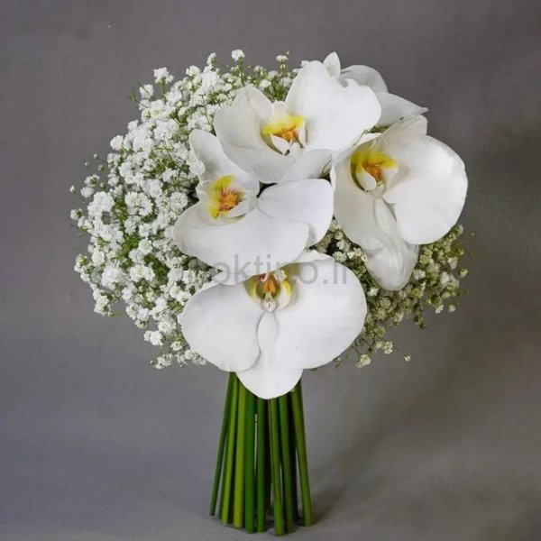  دسته گل عروس سفید