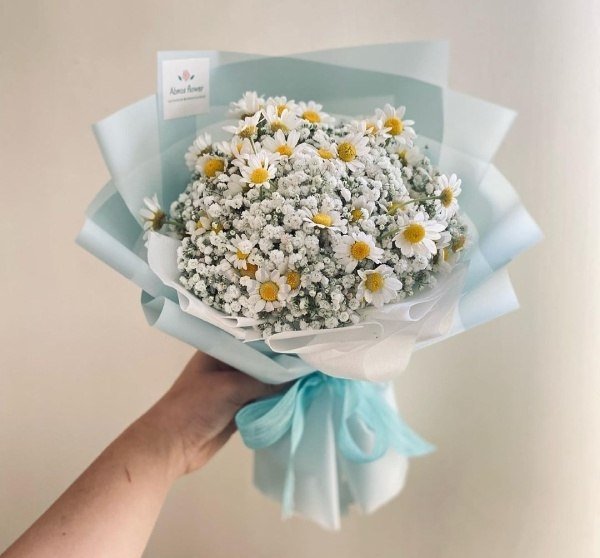  دسته گل عروس سفید