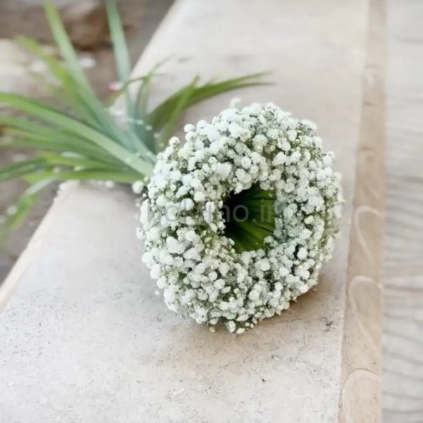  دسته گل عروس سفید
