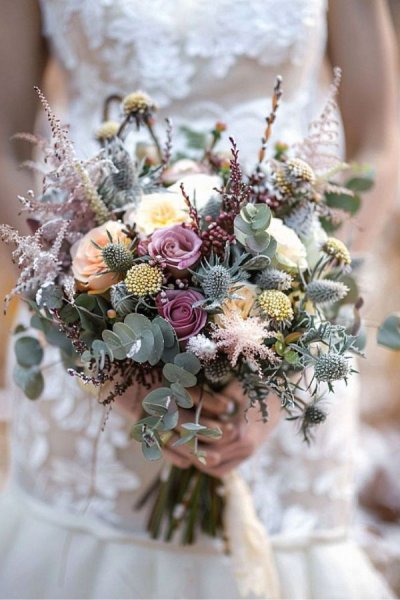  عکس دسته گل عروس و داماد