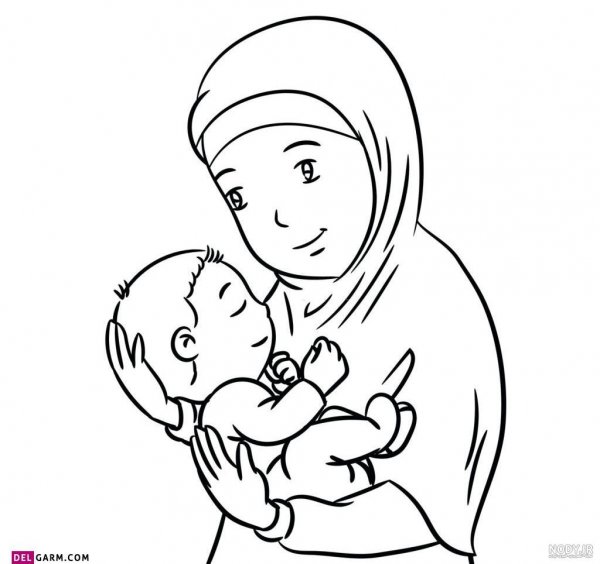  عکس مادر دختری فانتزی با حجاب