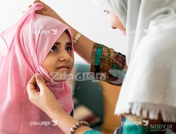  عکس مادر دختری فانتزی با حجاب
