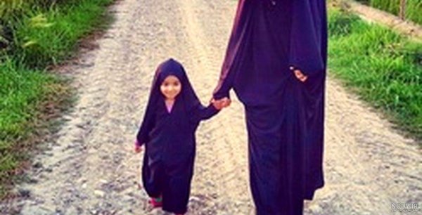  عکس مادر دختری فانتزی با حجاب