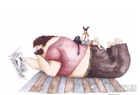  عکس پدر دختری فانتزی