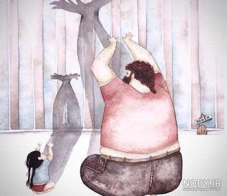  عکس پدر دختری فانتزی