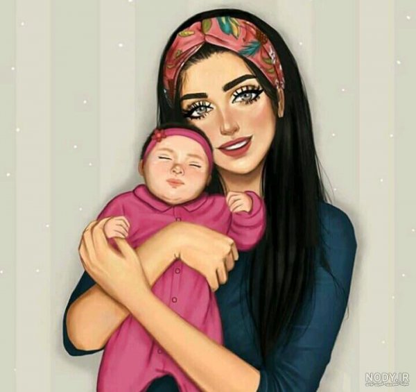  عکس مادر و دختر فانتزی