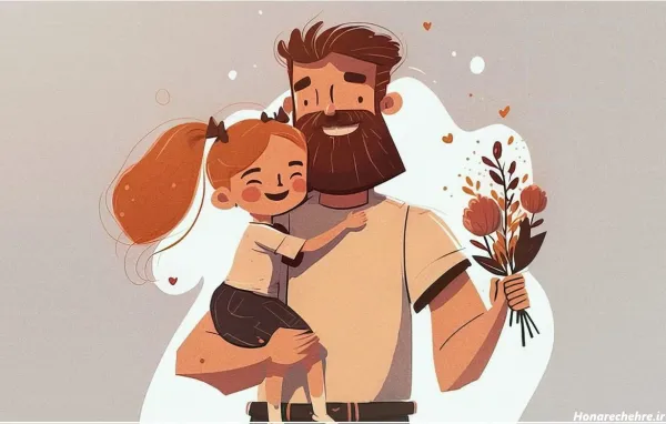  عکس پروفایل پدر دختری کارتونی