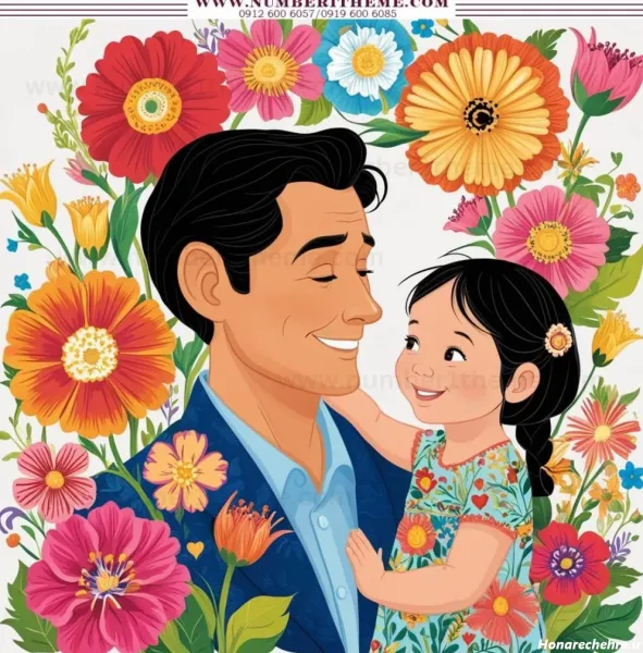  عکس پروفایل پدر دختری کارتونی