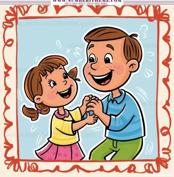  عکس پروفایل پدر دختری کارتونی