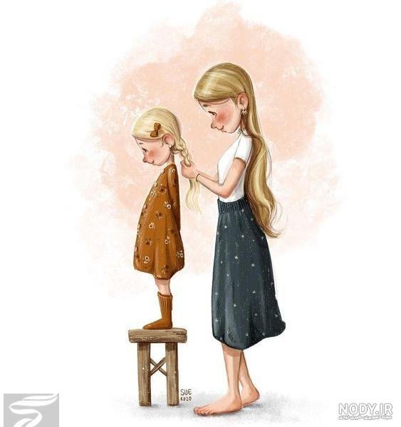 عکس دختر با حجاب کارتونی فانتزی