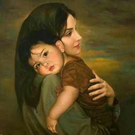 عکس مادر پیر غمگین