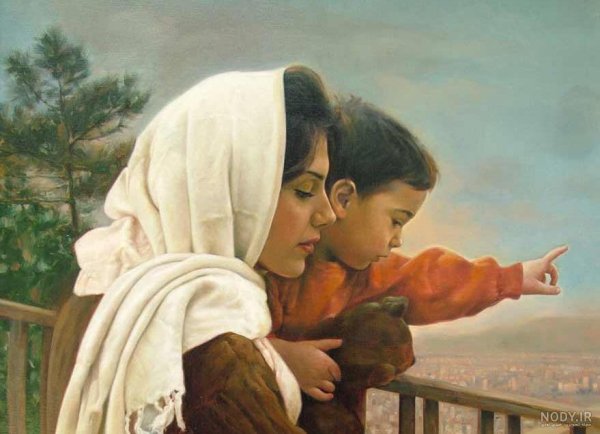 عکس مادر غمگین بدون متن