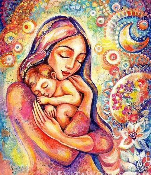 عکس مادر غمگین بدون متن