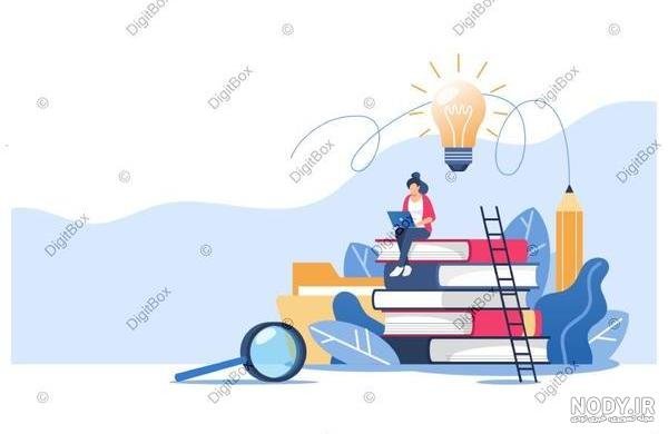  عکس دختر درحال درس خوندن فانتزی