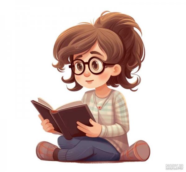  عکس دختر درحال درس خوندن فانتزی