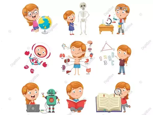  عکس دختر درحال درس خوندن فانتزی