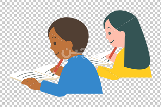  عکس دختر درحال درس خوندن فانتزی